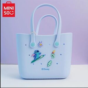 Disney Stitch Blue Tote Bag by MINISO